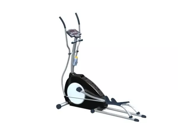 Gym Equipment Rack With Big Weights On Side 3d model