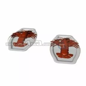 Food Steamed Lobster 3d model