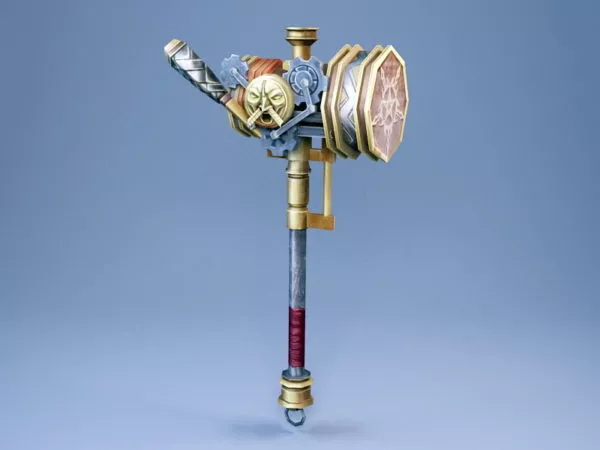Gaming Steampunk Hammer 3d model Gaming Steampunk Hammer 3d model
