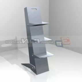Painted Steel Magazine Rack 3d model