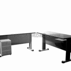 Office Furniture Steel Desk 3d model