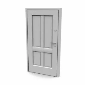 Steel Exterior Door Furniture 3d model