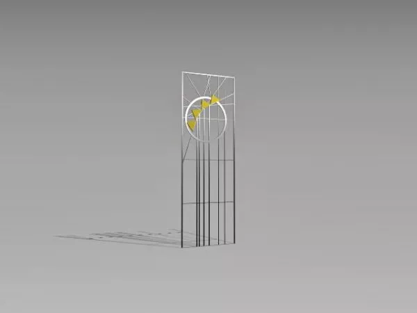 Brick Wall Fence 3d model