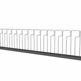 Balcony Steel Guardrail Systems 3d model