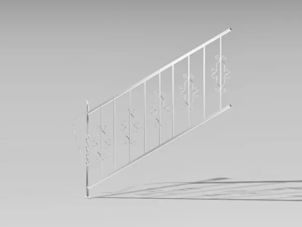 Stone Handrail 3d model