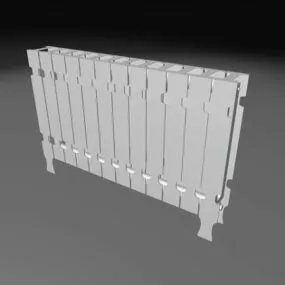 Home Steel Panel Radiator 3d model