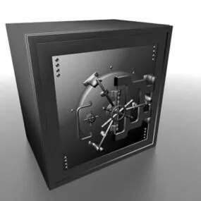 Bank Steel Safe Box 3d model
