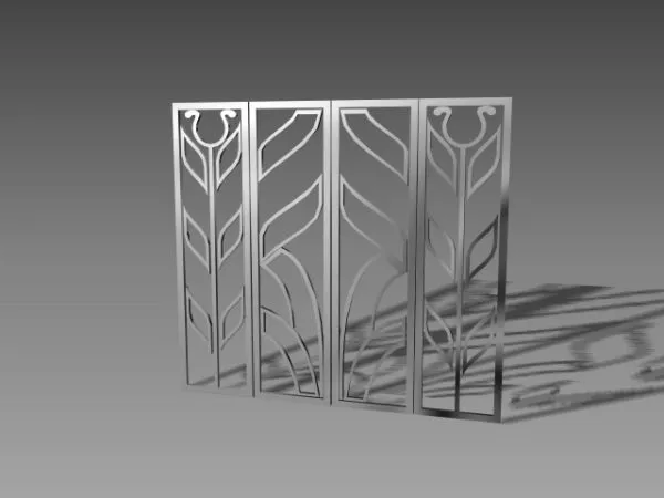 Steel Decorative Home Window Guards 3d model Steel Decorative Home Window Guards 3d model