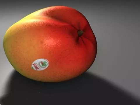 Sticker Mango Fruit 3d model Sticker Mango Fruit 3d model