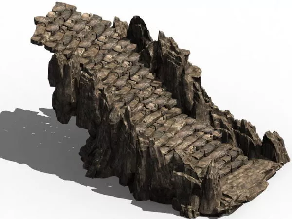 Desert Mountain Landscape 3d model