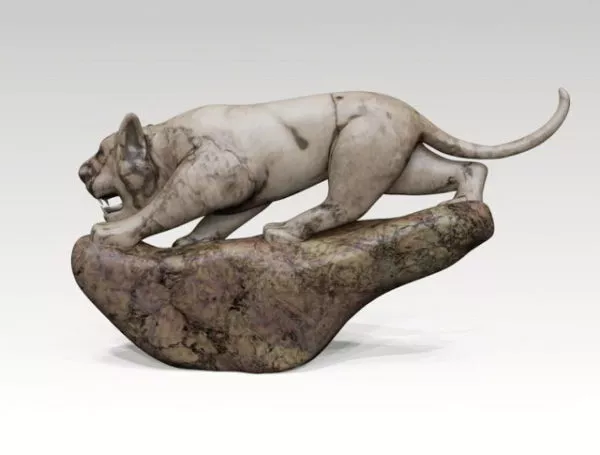 Stone Tiger Statue 3d model Stone Tiger Statue 3d model
