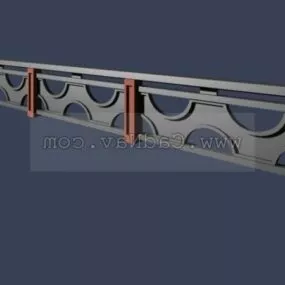 Stone Banisters Design 3d model