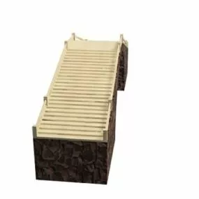 Outdoor Stone Bridge 3d model