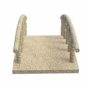 Stone Bridge Outdoor Garden 3d model