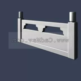 Stone Fence Design 3d model