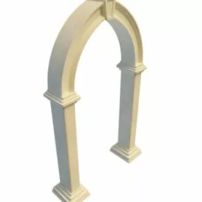 Stone Material Antique Garden Arch 3d model