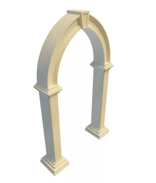 Stone Material Antique Garden Arch 3d model Stone Material Antique Garden Arch 3d model