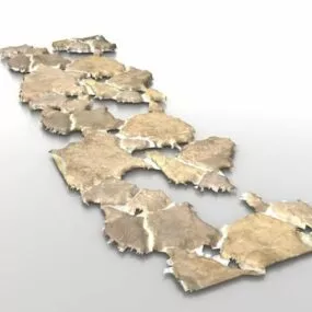 Garden Stone Walkway 3d model