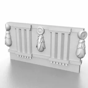 Stone Wall Outdoor Decoration 3d model