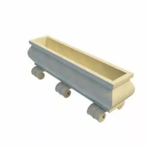 Western Stone Planter 3d model