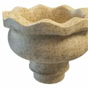 Garden Stone Urn Planter 3d model