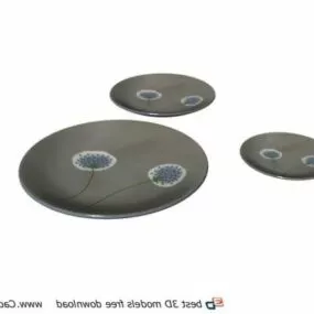 Dinner Plate Set 3d model