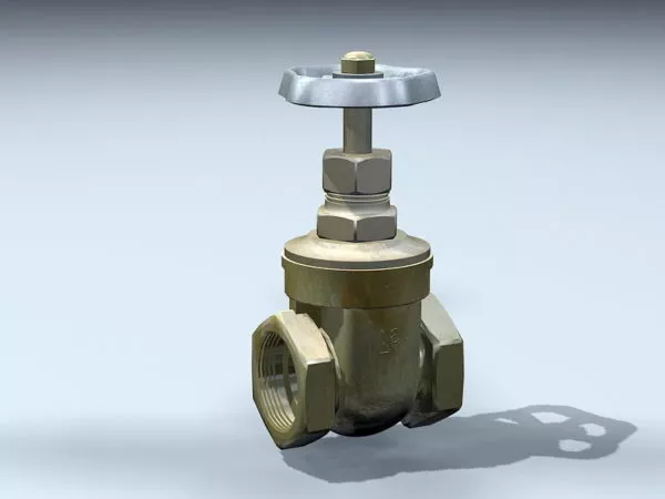 Metal Stopcock Valve 3d model Metal Stopcock Valve 3d model
