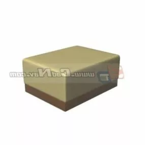 Furniture Storage Stool Ottoman Box 3d model