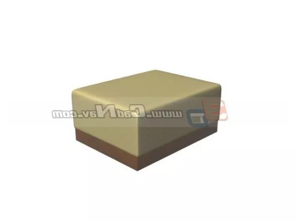Furniture Storage Stool Ottoman Box 3d model Furniture Storage Stool Ottoman Box 3d model