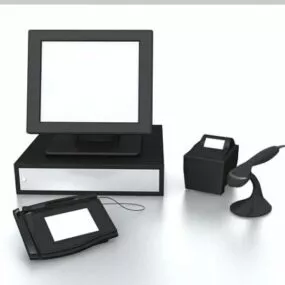 Supermarket Checkout System 3d model