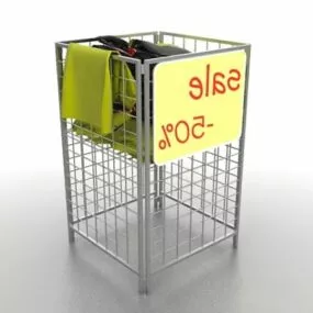 Supermarket Promotion Basket 3d model