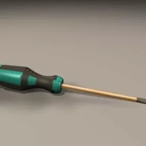 Hand Tools Straight Head Screwdriver 3d model