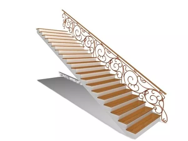 Glass Shelf With Two Columns 3d model
