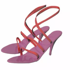Women High Heel Sandals 3d model