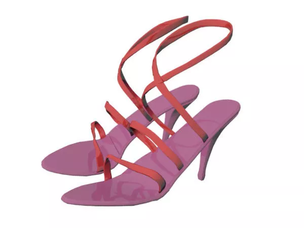 Women High Heel Sandals 3d model Women High Heel Sandals 3d model