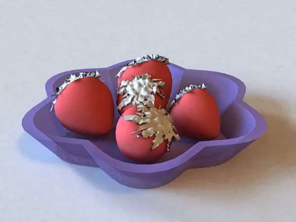 Plate With Chop 3d model