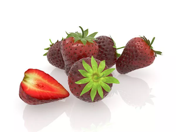 Strawberry Fruits 3d model Strawberry Fruits 3d model