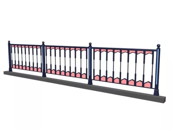 Street Railing 3d model Street Railing 3d model