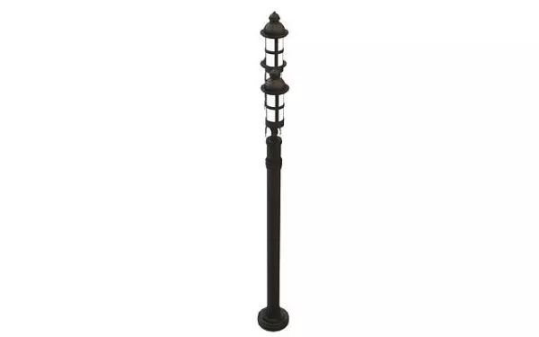City Street Light Pole And Fixtures 3d model City Street Light Pole And Fixtures 3d model