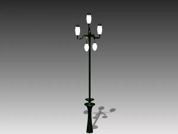 City Street Light With Lamps 3d model City Street Light With Lamps 3d model