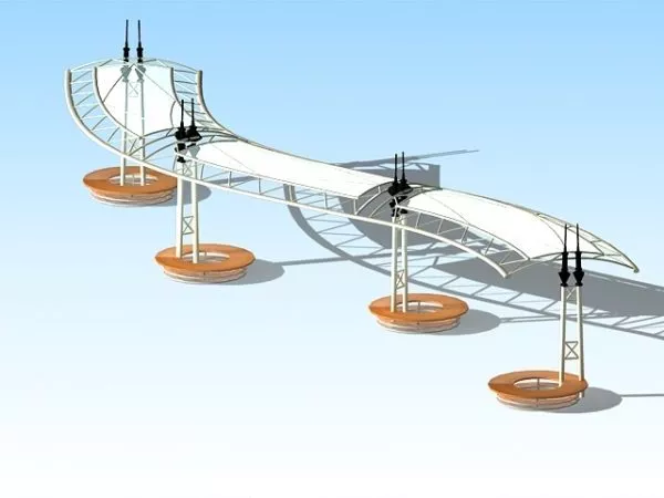 Canopy Celling Textiles 3d model