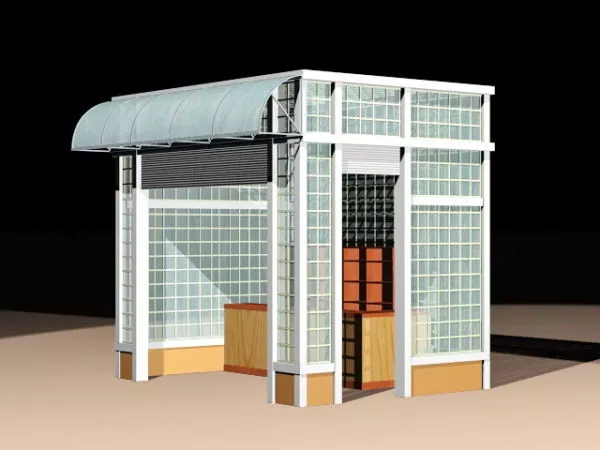 Street Retail Kiosk Shop 3d model Street Retail Kiosk Shop 3d model