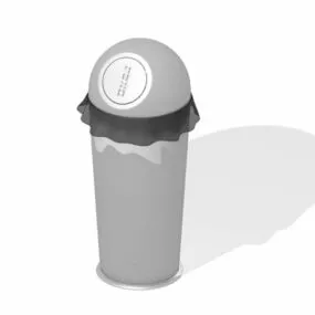 City Street Rubbish Bin 3d model