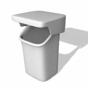 City Street Trash Can 3d model