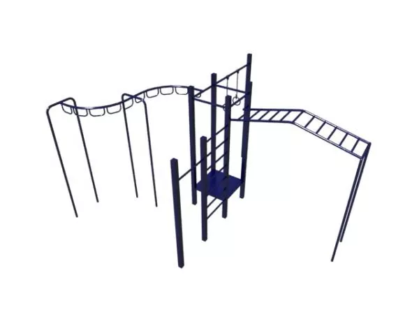 Playground Toy Equipment With Slide 3d model