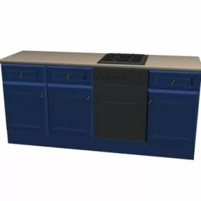 Studio Kitchen Cabinet 3d model