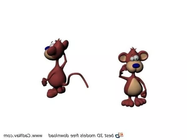 Animated Mouse Devil 3d model