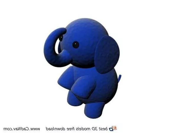 Stuffed Plush Elephant Toy 3d model Stuffed Plush Elephant Toy 3d model