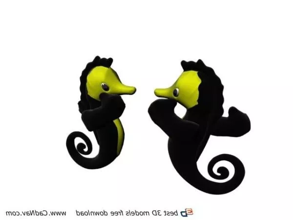 Stuffed Plush Toys Sea Horse 3d model Stuffed Plush Toys Sea Horse 3d model