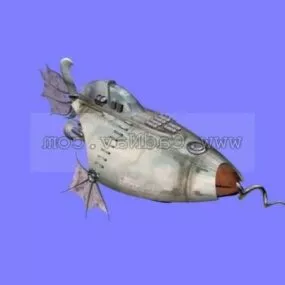 Submarine Old Style 3d model